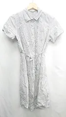 ◇ ⊂ Madresstyle マタニティウェア 半袖 膝丈 ワンピース サイズM グレー系 レディース E  【1412090022647】