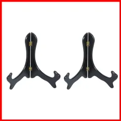 【人気商品】【在庫処分】【特価商品】【在庫セール】【特別セール】6 号 黑プラスチックプレートスタンド 皿立 写真立て 本立て (2個セット)