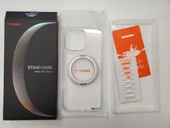 ★【透明度爆上がり・多機能360度回転スタンド】TORRAS iPhone 16 Pro Max 用 ケース 縦横両対応 Halbachマグネット搭載 MagSafe対応 米軍MIL規格耐衝撃 リング 指紋防止 黄変防止 6.9インチ「Ostand R」クリア