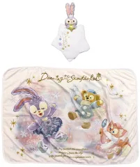 【中古】抱き枕カバー・シーツ・ブランケット ステラ・ルー＆ダッフィー＆リーナ・ベル ブランケット 「Duffy and Friends-ダッフィー＆フレンズ- ダッフィー＆フレンズのダンシング・スノーフレークス」 東京ディズニーシー限定