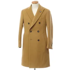 【中古】ラルディーニ LARDINI ウール ダブルブレストコート キャメル【サイズ46】【メンズ】のサムネイル