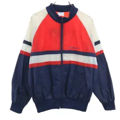 adidas アディダス 80s ヴィンテージ トレフォイルロゴ ナイロンジャケット M レッド 他 メンズ 古着
