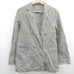 ◇ ⊂ UNIQLO ユニクロ カジュアル 長袖 カジュアルボタンジャケット サイズM ライトグレー系 メンズ E  【1508060024411】