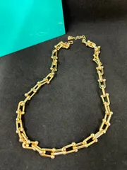 在庫限り ハードネックレス ハードウェア デザイン ネックレス ゴールド カラー おしゃれ かわいい トレンド 人気 スターリングネックレス ストリート系 スト系 カジュアル 韓国