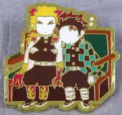 【中古】バッジ・ピンズ 煉獄杏寿郎＆竈門炭治郎(座席) ゆるパレット ピンズ 「鬼滅の刃」のサムネイル