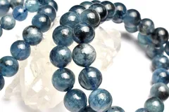南アフリカ産◇ディープカラー ブラックアクアマリン　8mm　ブレスレット 1個売り パワーストーン 天然石 _BG5829-8