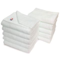 미용계 이마바리 타월 업무용 페이스타올 10매조 무라카미 타월 엠카라 34x86cm 에스테틱 살롱용 전 100색 경량 얇은 (No.04 화이트) mc-ft10