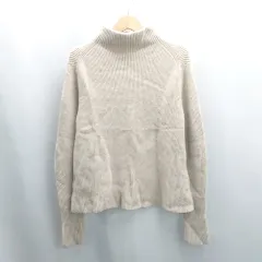 ◇ ⊇ Mila Owen ミラオーウェン ボトルネック ハイゲージ ニット 長袖 セーター サイズ0 ベージュ レディース E  【1504240002354】