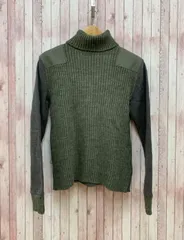 ディー＆ジー ドルガバ ドルチェ＆ガッバーナ D＆G イタリア製 ニット セーター 長袖 タートルネック  モスグリーン系 MR495  メンズ