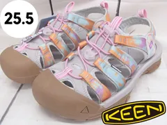 【キーン】レディース サンダル パステル マルチカラー×グレー  25.5㎝ 2508025W001