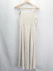 ◇ ◎ ●美品● JUNOAH ジュノア ‐ ロング丈 ワンピース サイズM アイボリー系 レディース E  【1405140016956】