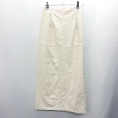 ◇ ◎●未使用● LAVEANGE ラビアンジェ ロング タイト スカート サイズM ホワイト系 レディース E  【1408220051625】