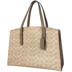 コーチ COACH シグネチャー トートバッグ 2WAY ショルダーバッグ トートバッグ コーティングキャンバス ベージュ 31210 レディース 【中古】のサムネイル