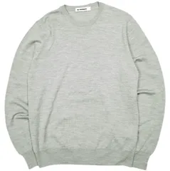 ジルサンダー　ウール　クルーネック　ニット　セーター　無地　グレー　44 長袖 JIL SANDER - ジルサンダー ニット セーター ウール モヘア