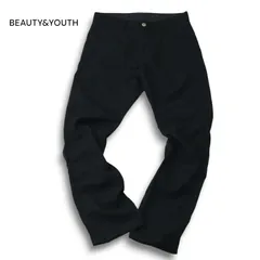 BEAUTY&YOUTH ユナイテッドアローズ 秋冬 SLIM FIT★ ウール スリム ストレッチ パンツ Sz.30 メンズ 紺 ネイビー 日本製