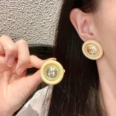【今日特価】Chanel シャネル ヴィンテージ ダブル C イヤリング