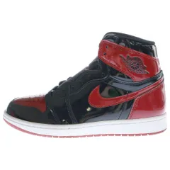 NIKE (ナイキ) AIR JORDAN1 HIGH OG PATENT BRED エアジョーダン1 パテントブレッド ハイカットスニーカー レッド US9.5/27.5cm 555088-063