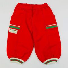 極美品★GUCCI・グッチ キッズ ブランドアイコンロゴタグ付き シェリーラインリブ スウェット パンツ(80㎝)ベビー チルドレン キッズパンツ 秋冬物 パンツ カジュアル ガールズ ボーイズ ユニセックス