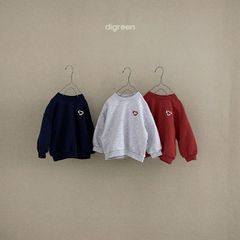 digreen ハートスウェットトレーナー　韓国子供服　ディグリーン　子供服