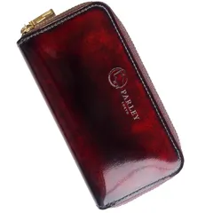 【新着商品】革工房PARLEY (パーリィー) カード＆スマートキーケース キーケース “Parley Classic”（パーリィークラシック）メンズ レディース 男女兼用 [PC-19] カード入れ ミニ財布 (ラズベリーレッド)