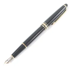 良品□MONTBLANC モンブラン マイスターシュテュック クラシック キャップ式 ペン先14K 万年筆 ブラック ゴールド ドイツ製 メンズ 良品□MONTBLANC モンブラン マイスターシュテュック クラシック ペン