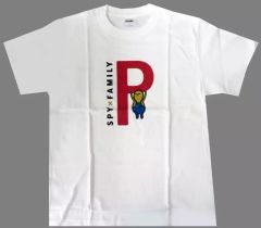 [중고] 의류 로고 & 땅콩 T 셔츠 화이트 M 사이즈 [SPY × FAMILY POP UP SHOP @ 가장 플라자]