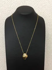 新品未使用！格安！GIVENCHY ジバンシー 貝殻モチーフ Gロゴ ラインストーン ブラックストーン GP ゴールド ネックレス