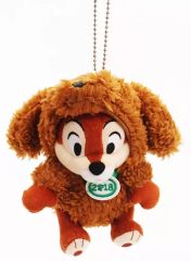 [중고] 봉제인형 칩(戌) 간지 봉제인형 배지 2018 [칩과 데일] 도쿄 디즈니 리조트 한정
