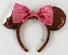【中古】アクセサリー(非金属) ミニーマウス(アイスクリーム/スパンコール/ブラウン) カチューシャ 「ディズニー」 東京ディズニーリゾート限定
