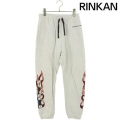 クロムハーツ  PPO BRAIN SWTPANTS ファイヤープリントスウェットロングパンツ メンズ M