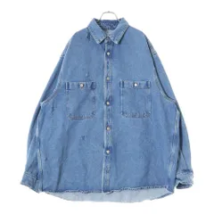 HED MAYNER (ヘドメイナー) 22AW DESTROYED DENIM SHIRT