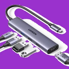 【在庫処分】5-IN-1 USB USB ハブ Type-C 100W Cハブ PD急速充電 1*USB3.0+2*USB2.0ポート 5Gbps超高速データ転送用 105 スリムハブ 4K HDMI出力 Revodok Windows 10/8.1/8/7/