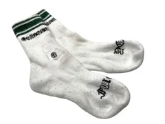 【新品未使用】クロムハーツ　靴下　ホワイト/グリーン 天白】【CHROME HEARTS】クロムハーツ ソックス 緑/紫/青 靴下 3