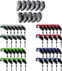 【在庫処分】CRAFTSMAN(クラフトマン) ゴルフアイアンカバー ヘッドカバー 11枚入り(3～9、PW、AW、SW、LW) セット販売 ネオプレン製 5スタイル