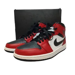 NIKE ナイキ NIKE AIR JORDAN 1 MID CHICAGO BLACK TOE  スニーカー 554724 069 27.5 レッド