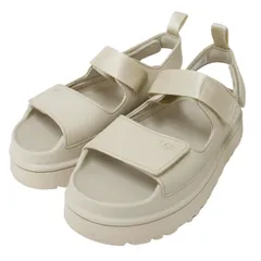 UGG アグ サンダル ライトベージュ サイズ:US8(25.0cm) / ゴールデングロウ / GoldenGlow / 厚底 軽量 ベルト ベルクロ / ブランド シューズ 靴【レディース】【中古】