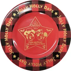 【中古】皿・茶碗 ミッキー＆ミニー スーベニアプレート 「ディズニー・クリスマス2021」 東京ディズニーシー限定