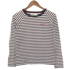LAUNDRY ランドリー 通年★ ボーダー カットソー 長袖Tシャツ Sz.S レディース