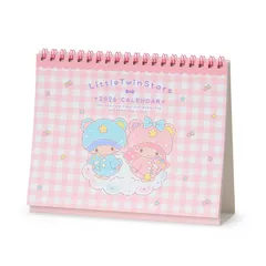 【特価商品】サンリオ(SANRIO) リングカレンダー 2026 リトルツインスターズ キキ ララ 紙 卓上 622061