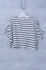 MACKINTOSH　マッキントッシュ　ショート丈ボーダードルマンスリーブカットソーのサムネイル