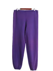 【お得なクーポン配布中!】 90s USA製 ラッセル 無地 スウェット パンツ メンズ L / 90年代 オールド RUSSELL 裏起毛 スエット トレーナー トレーニング レアカラー 紫