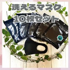 即購入可　黒マスク　新品未使用　洗えるマスク　ウレタンマスク　黒　10枚