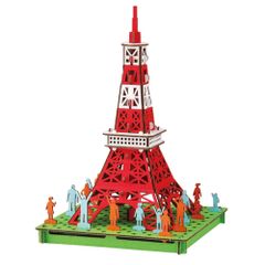 hacomo 東京タワー TOKYO TOWER 玩具 おもちゃ 組立式 工作 ダンボール クラフト 小学生 春休み GW 夏休み 冬休み 宿題 工作キット インテリア PUSUPUSU プスプス