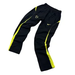 ナイキ ジャージ パンツ ブラック イエロー メンズ Sサイズ 【 スポーツ ランニングなどにピッタリ♪ 】 NIKE ●Ja8621