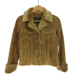 エディーバウアー Eddie Bauer 00S ピックレザー 切替 ショート ファー ジャケット Y2K レディース import：S のサムネイル