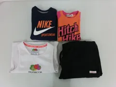 【TAKA48-55】◇未検品 子供服4点まとめてセット ナイキ長袖110cm　mikanoフリー　Hysteric110cm　FRUITOFTHELOOM Sサイズ