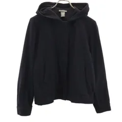 バナナリパブリック 長袖 ウールブレンド ジップパーカー S 黒 Banana Republic レディース 古着 【240104】