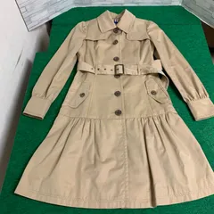〇BURBERRY BLUE LABEL バーバリーブルーレーベル トレンチコート チェック 36