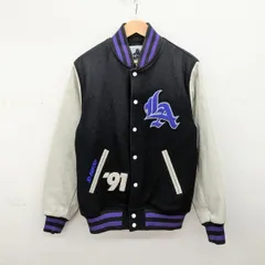 【美品】エクストララージ 袖レザー 切り替え スタジャン  ブラック XL XLARGE（スタジャン）のフリマアイテム一覧