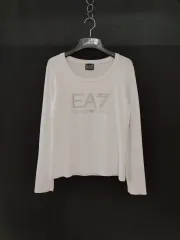 EMPORIO ARMANI エンポリオ ARMANI(アルマーニ) レディース スパン糸 ロングスリーブラウンドTシャツ